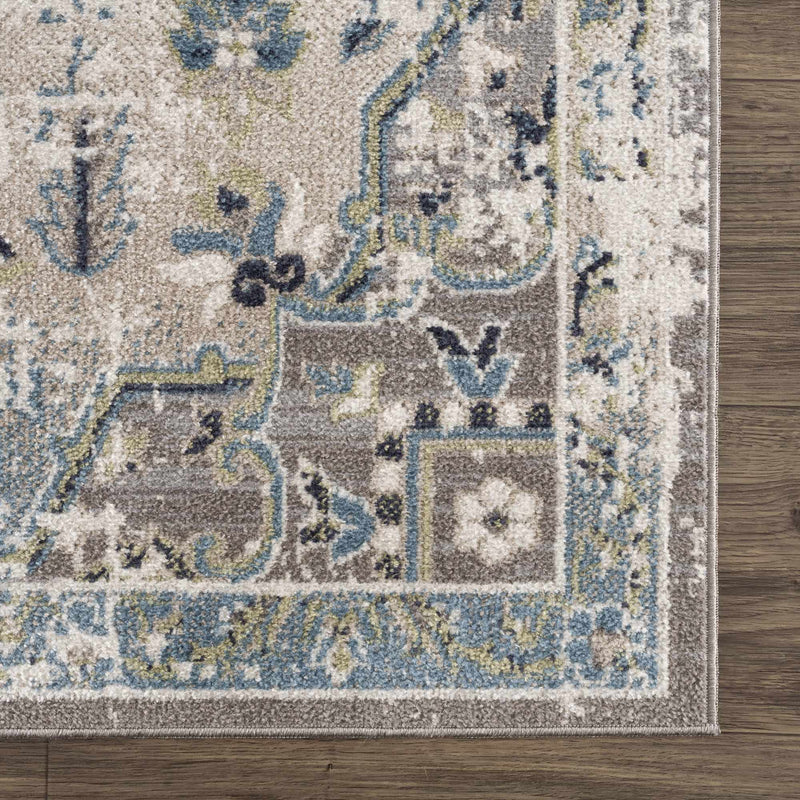 Sample Cabacungan Gray & Blue Washable Area Rug-0