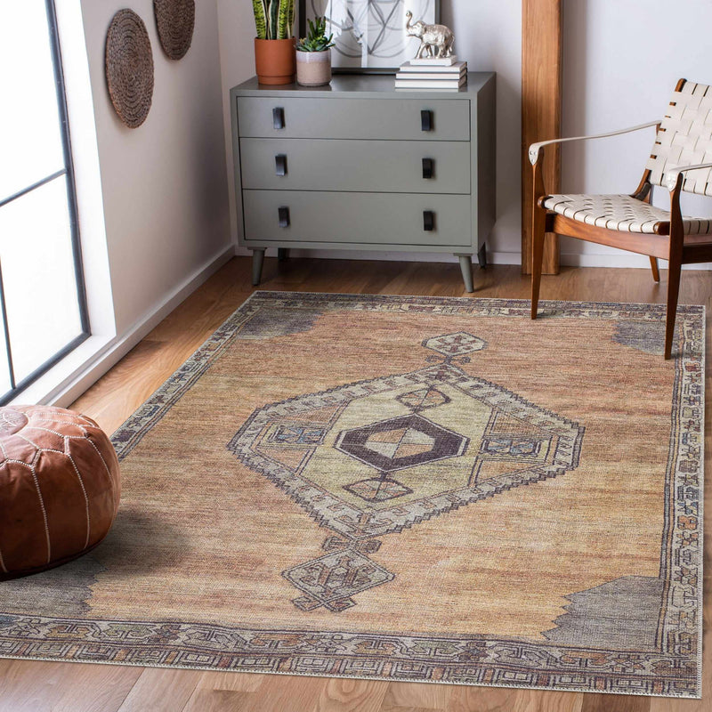 Medinah Washable Runner & Area Rug-2