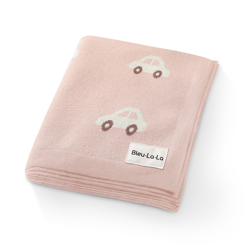 100% Cotton Luxury Knit Car Swaddle Blanket-5