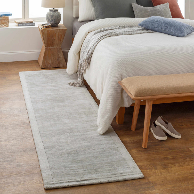 Niota Sheen Light Gray Premium Rug-3