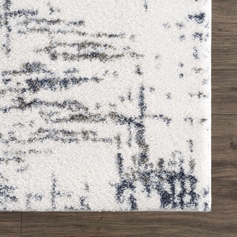 Sample Kanon Gray & Blue Abstract Area Rug-0