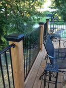 6x6 Post Cap │ Black Flat Top-3