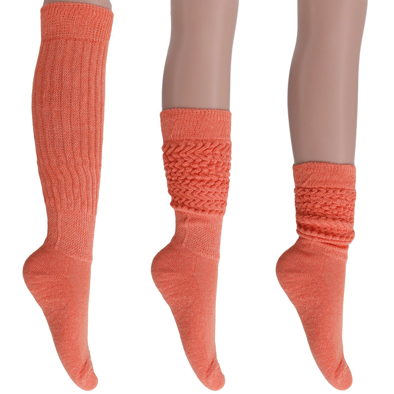 1 Pair - Women's Extra Long Heavy Slouch Cotton Socks-10