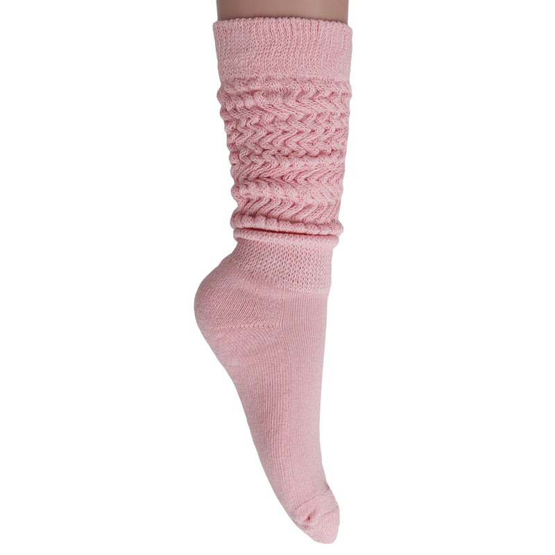 1 Pair - Premium Slouchy Scrunch Socks for Women Cotton Knee High Boot Socks-5