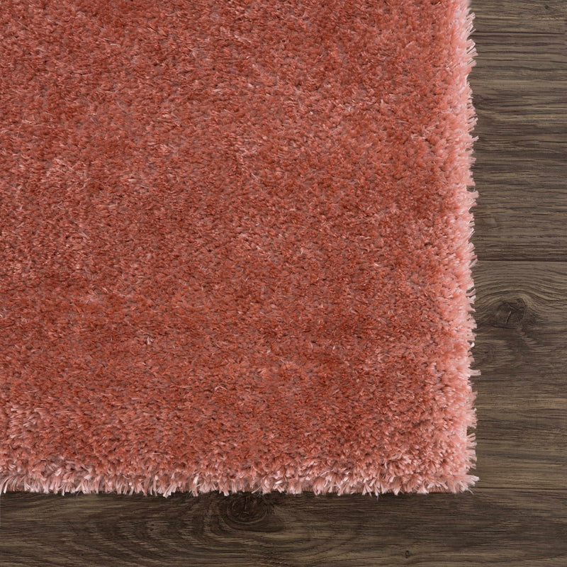 Sample Heavenly Solid Pink Plush Rug - Clearance-0