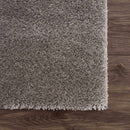 Sample Heavenly Solid Gray Plush Rug - Clearance-0