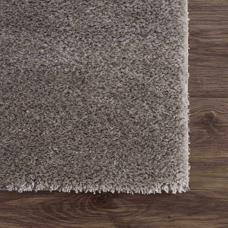 Sample Heavenly Solid Gray Plush Rug - Clearance-0