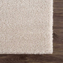 Sample Heavenly Solid Beige Plush Rug-0