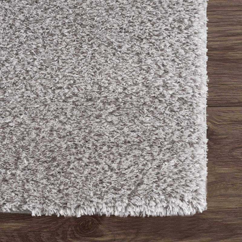 Sample Heavenly Solid Light Gray Plush Rug - Clearance-0