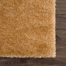 Sample Heavenly Solid Mustard Plush Rug - Clearance-0