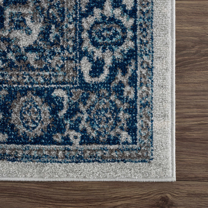 Sample Istanbul Medallion Blue Area Rug-0