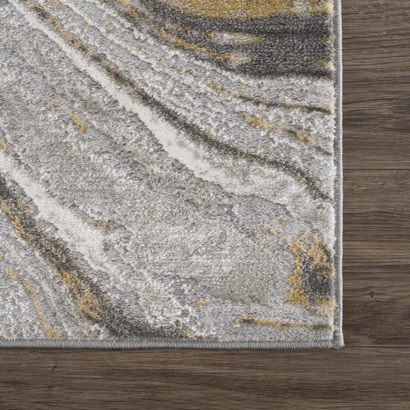 Sample Live Marble Gray & Gold Area Rug-0