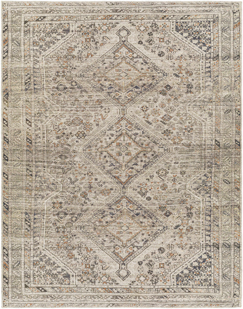 Barny Beige Washable Area Rug-1