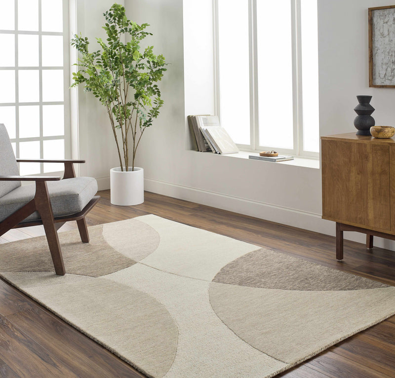 Cassiopeia Dark Brown & Beige Area Rug-0