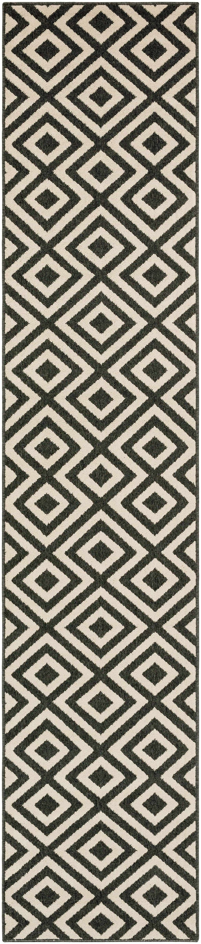 Spilsby Black Trellis Outdoor Rug-6