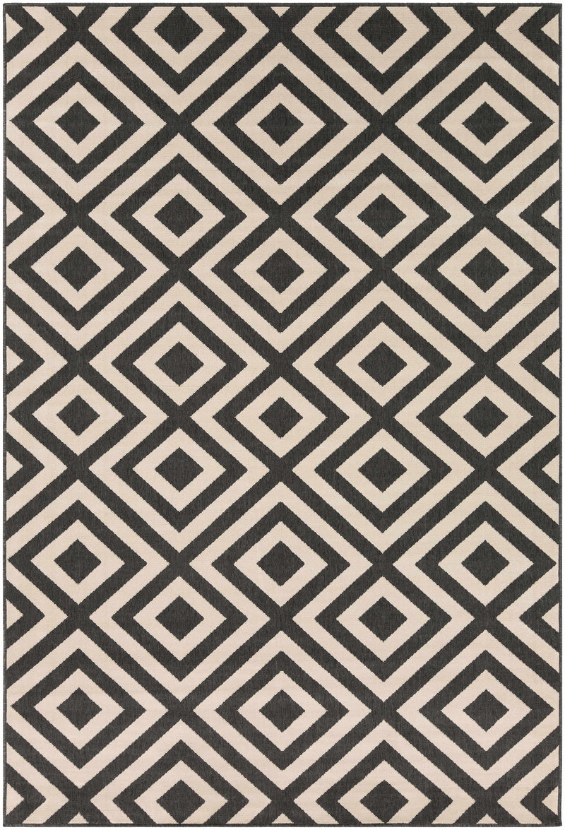 Spilsby Black Trellis Outdoor Rug-7