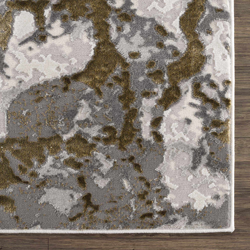 Sample Kaleo Gray & Green Marble Area Rug-0