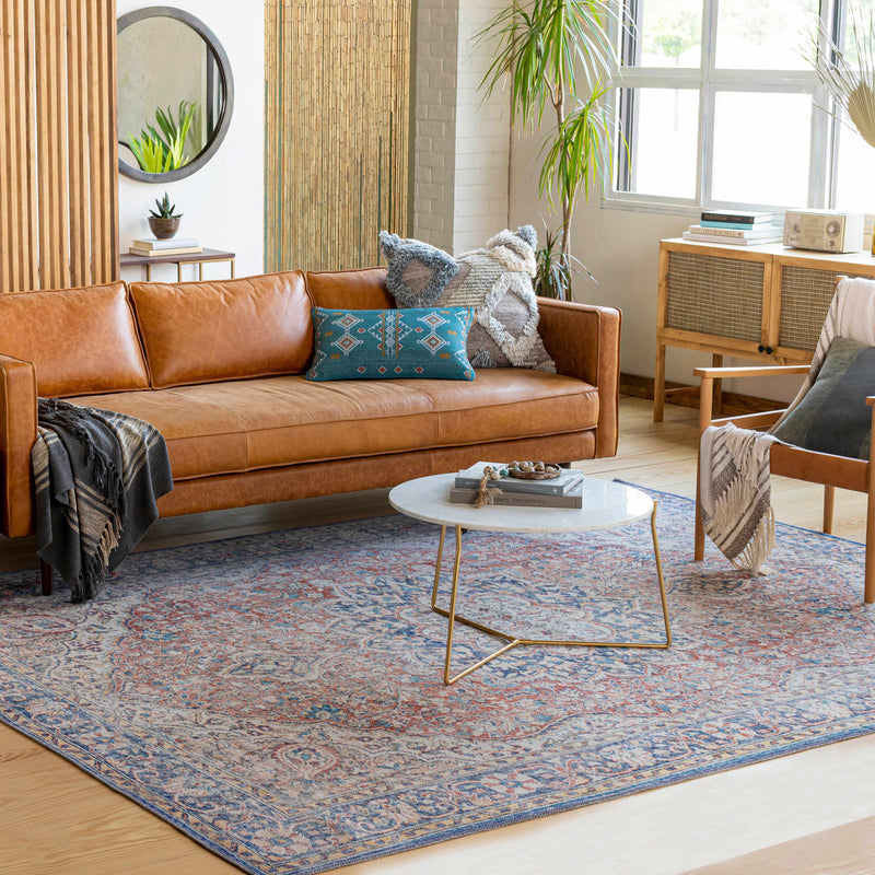 Wacousta Red&Blue Washable Rug-1
