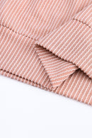 Rachel Block Long Sleeve Ribbed Loose Top-8