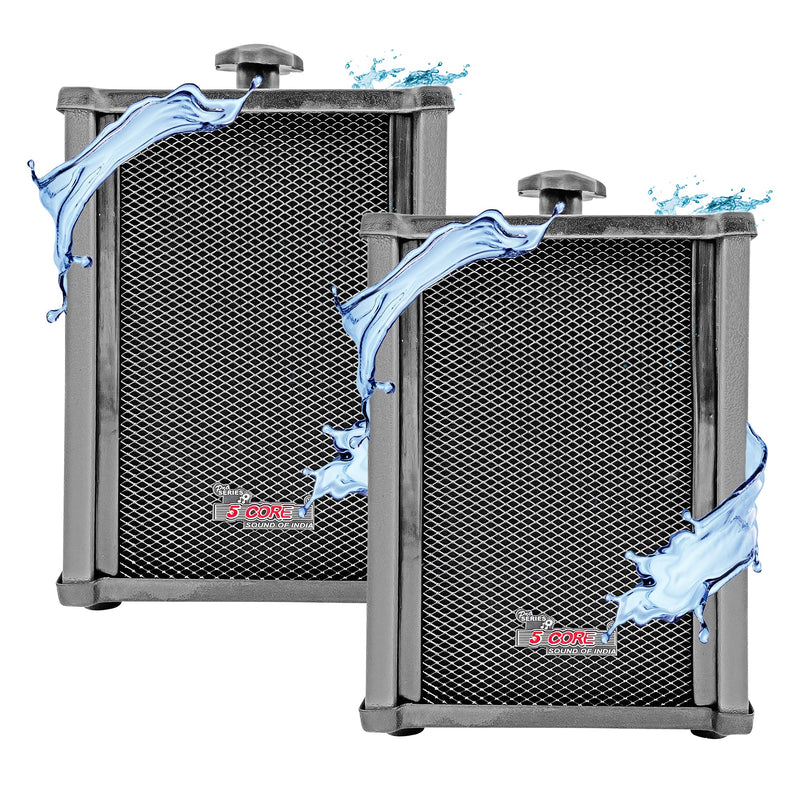 5 Core 6x4 Inch In Wall Speaker Pair High Performance 10W Outdoor Indoor Speaker with Effortless Mounting Swivel All Weather Resistance - 10T G 2PCS-0