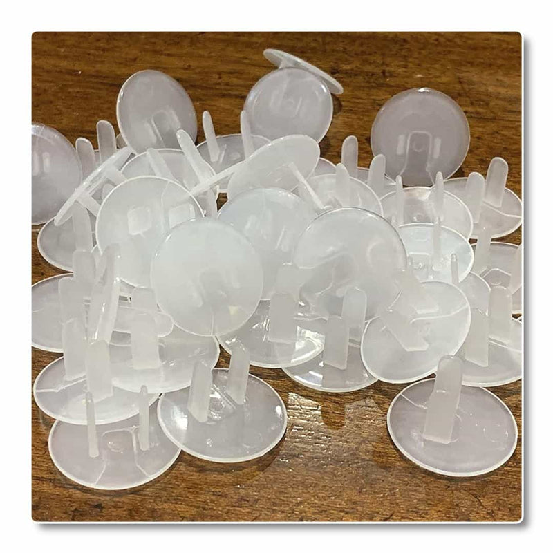 Outlet Plug Covers (40 Pack) Clear Child Proof Electrical Protector Safety Caps-0