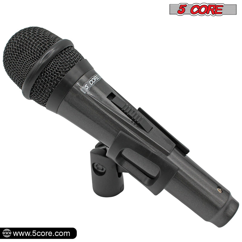 5 Core Microphone Professional Dynamic Karaoke XLR Wired Mic w ON/OFF Switch Pop Filter Cardioid Unidirectional Pickup Handheld Micrófono -PM 816-1