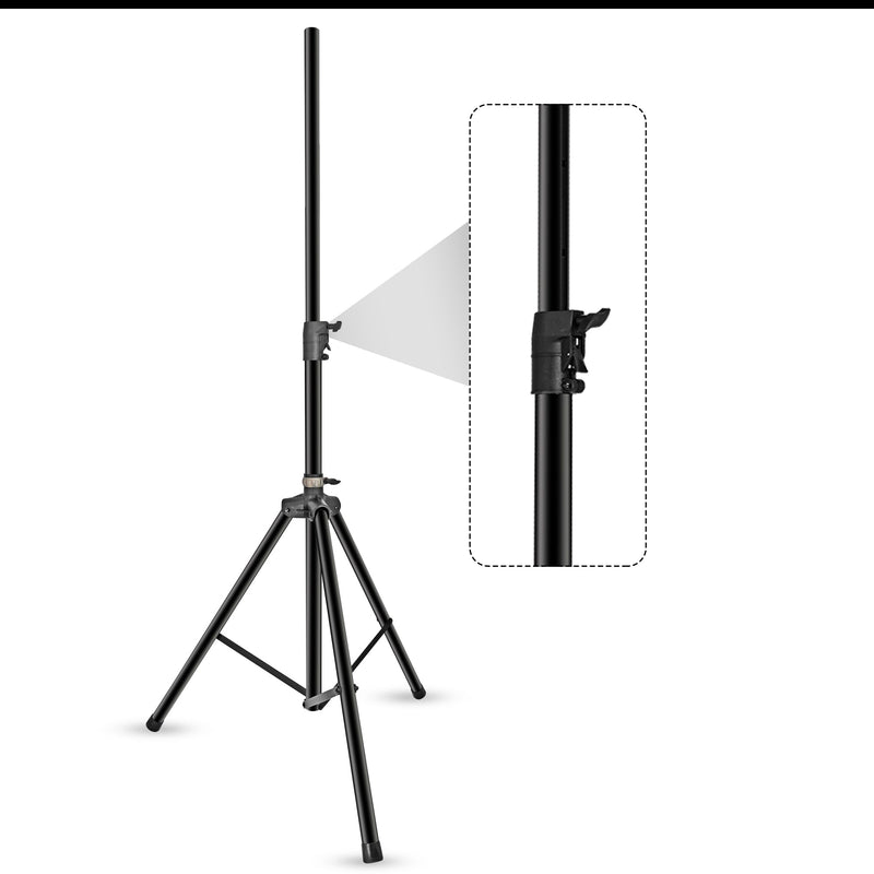 5 Core Air Cushion Speaker Stand Heavy Duty Tripod Hydraulic Speakers Stands Pole Air Powered Raising and Lowering Easy Height Adjustable Universal Studio Monitor Holder -SSHD HYD AIR BLK-0