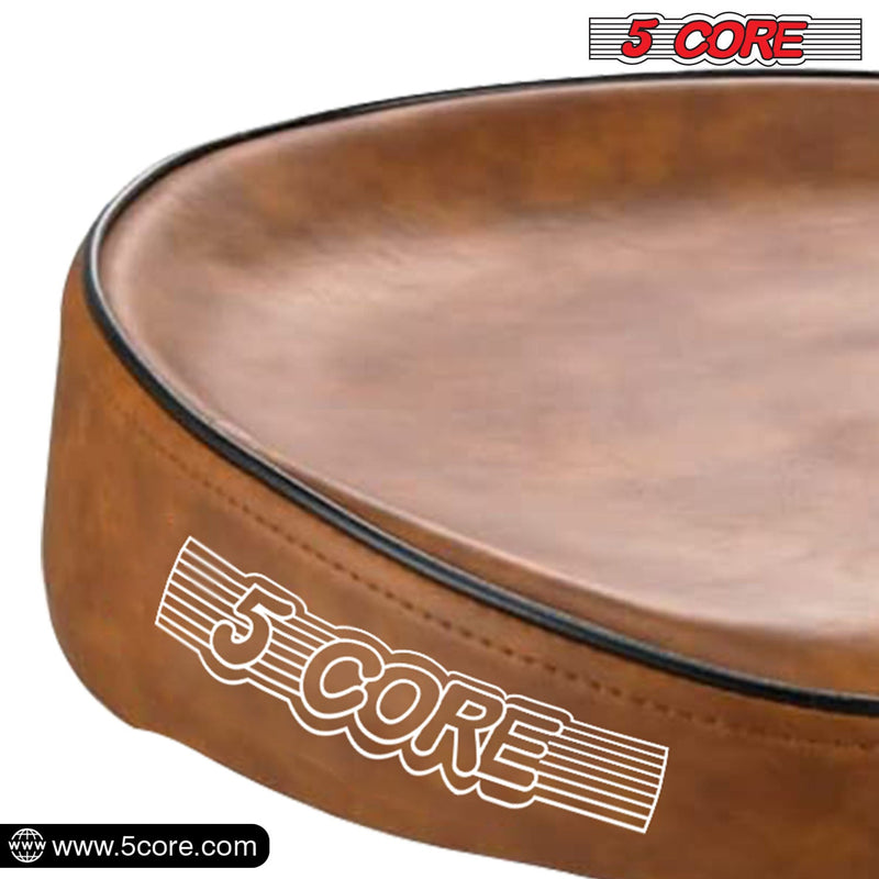 5 Core Drum Throne Thick Padded Comfortable Guitar Stool with Memory Foam Adjustable Padded Keyboard Chair Metal Piano Stool Premium Musician Chair Brown - DS CH BR SDL-2
