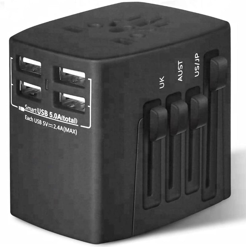 Multi Plug Outlet Extender Power Travel Adapter Wall Plug 3/4 USB Cube Charger UTA B-0