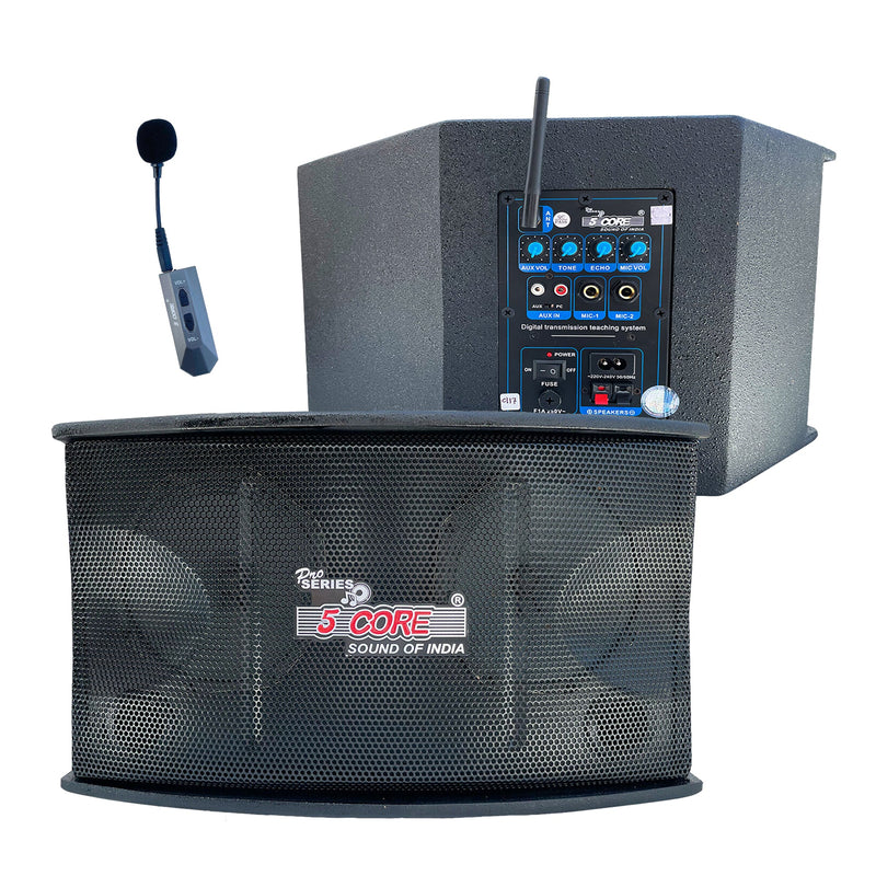 5 Core PA system 6.5 Inch 1Pc DJ speakers Kareokee Machine w Wireless Microphone 200 W Portable Speaker Microphone for Indoor Outdoor Use - 5C APS-0