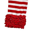 AnnLoren Baby Toddler Big Girls Boutique Red Ruffle Butt Leggings-5