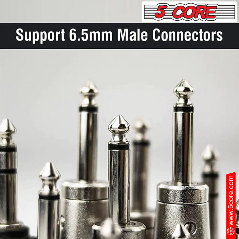 5 Core 2Pcs Speakon To 1/4 Adapter Connector, Upgraded 1/4 Female To Male Connector Speaker SPKN ADP 2PCS-4