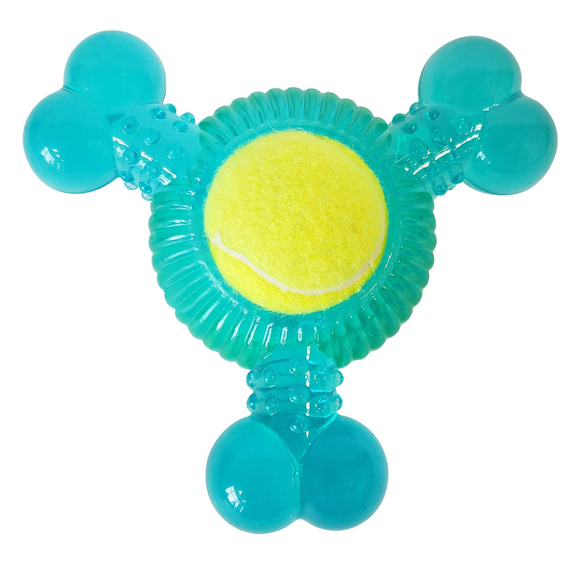 Tennis Ball Dog Toy Variety Pack (Boomerang, 3-Bone Squeaker, Orange Squeaker)-1