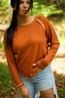 Cataleya Textured Round Neck Long Sleeve Top-5