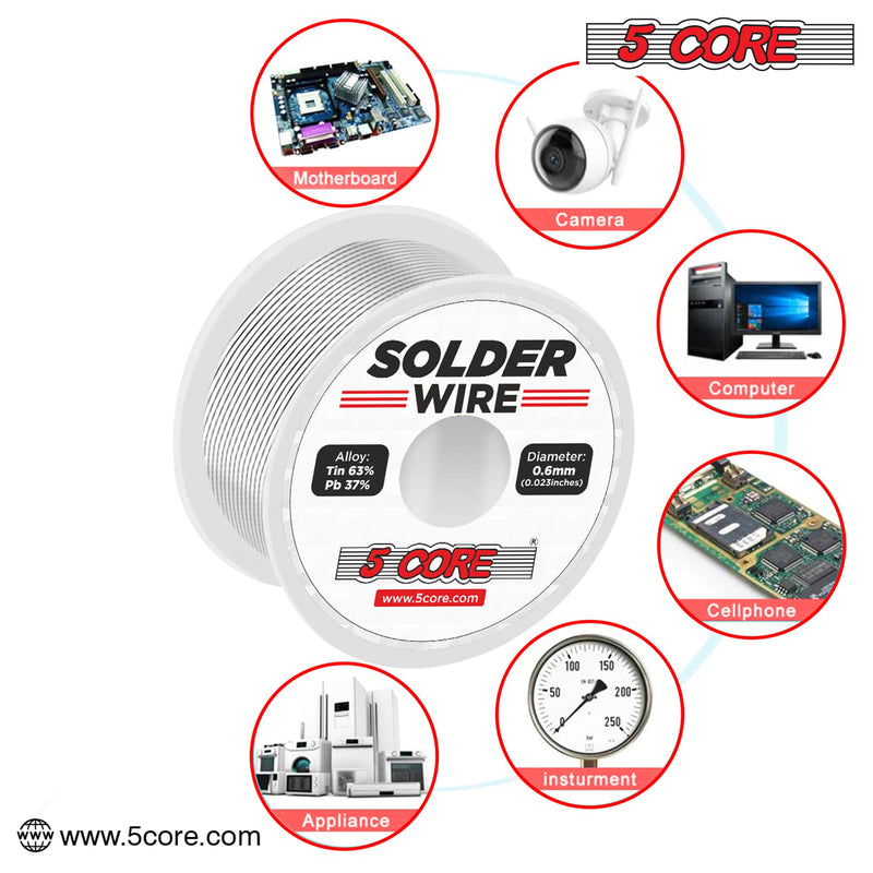 5 Core Solder Wire 5 Pices Lead Free Electrical Soldering Iron - solder wire 5 pcs-5