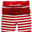 AnnLoren Baby Toddler Big Girls Boutique Red Ruffle Butt Leggings-4
