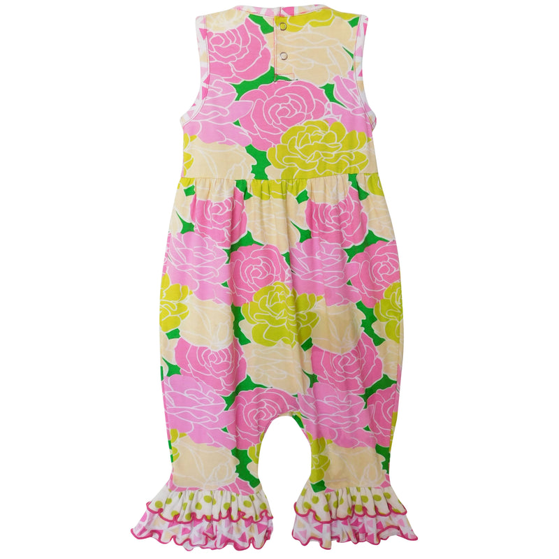 AnnLoren Boutique Spring Floral Baby Girls Ruffle Romper-6