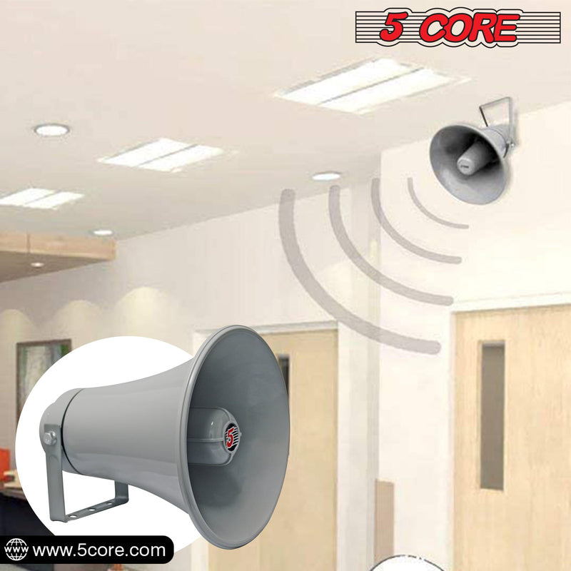 5 Core PA Speaker System Outdoor Loudspeaker System 20W Power Horns Waterproof Weatherproof 8 Ohm PA Speaker For Cb Ice Cream Truck Car -UHC 150 1Pc-7
