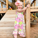 AnnLoren Boutique Spring Floral Baby Girls Ruffle Romper-4