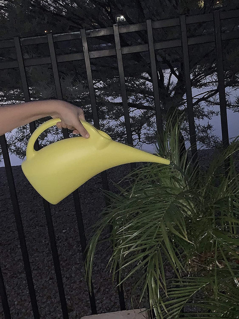 Kool Products Watering Can Indoor Small Indoor Watering Cans for House Plants Mini Plant Watering Cans Plastic Watering Cans (1 Pack) 1/2 Gallon Plant Watering Can BPA Free (Yellow)-5