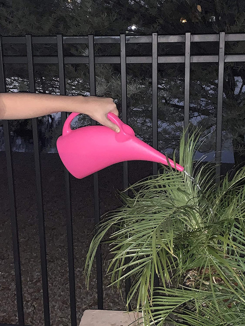Kool Products Watering Can Indoor | Small Indoor Watering Cans for House Plants | Mini Plant Watering Cans | Plastic Watering Cans (1 Pack) 1/2 Gallon Plant Watering Can BPA Free (Pink)-6