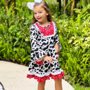 AL Limited Girls Boutique Cowgirl Cow print Lace Bandana Rodeo Party Dress-4