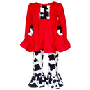 AL Limited Little Big Girls Boutique Cowgirl Rodeo Party Cotton 2 pc Set-0