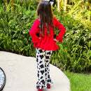 AL Limited Little Big Girls Boutique Cowgirl Rodeo Party Cotton 2 pc Set-2