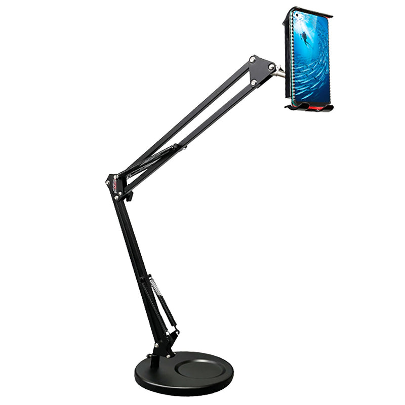 5 Core Phone Stand Mount for Desk Black | Universal Phone Stand Holder Mount Flexible 360° Rotation | Double-braced Long Arm Bracket- ARM MOB-0