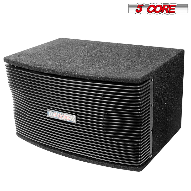 5 Core DJ speakers 8" PA Speaker System 80W RMS PA System Tough ABS Cabinet Speakon Connection 8 Ohm Portable Sound System w Subwoofer -Ventilo 890-0