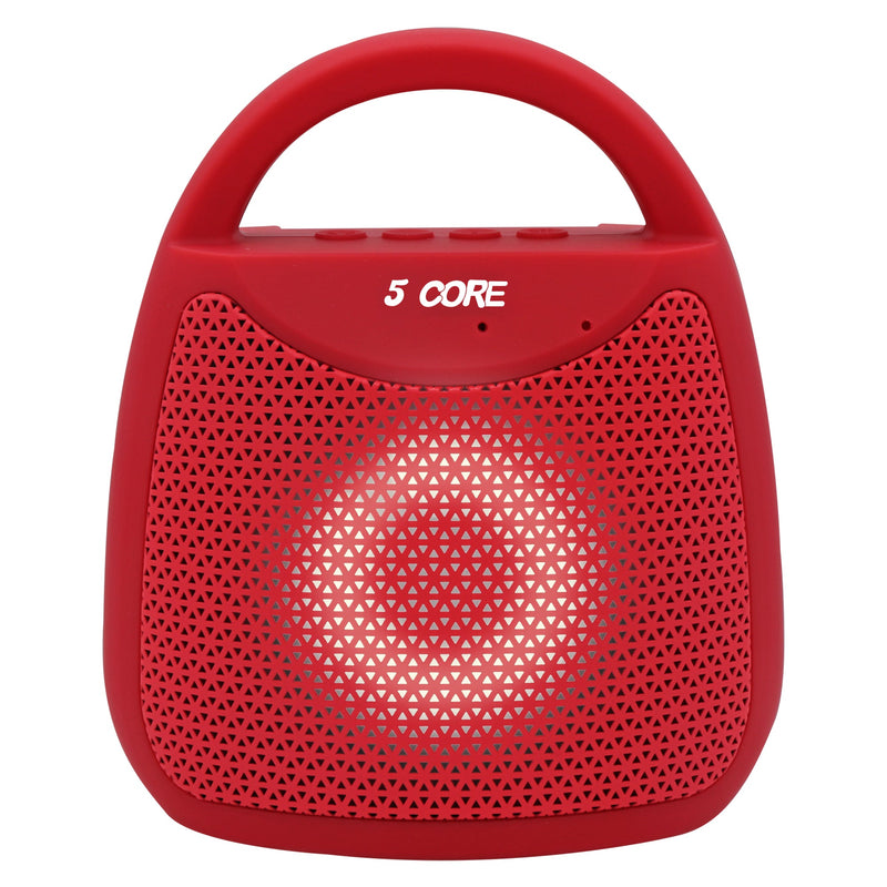 5 Core Bluetooth Speaker Rechargeable Portable Speakers Mini Water Resistant Stereo Sound 4 Hours Play Time for iPhone Samsung Android -BLUETOOTH-13R-0