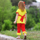 AL Limited Girls Back to School Apple Yellow 2 piece Set Outfit-2