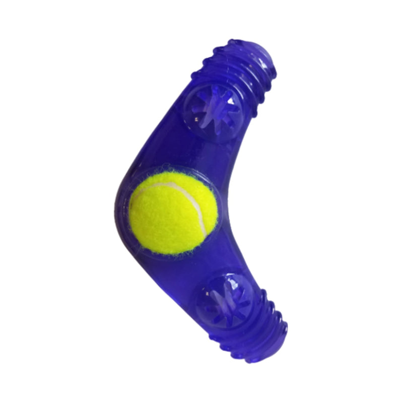 Tennis Ball Dog Toy Variety Pack (Boomerang, 3-Bone Squeaker, Orange Squeaker)-3