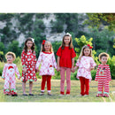 AnnLoren Girls Boutique Santa Holiday Christmas Holiday Clothing Set Outfit-6